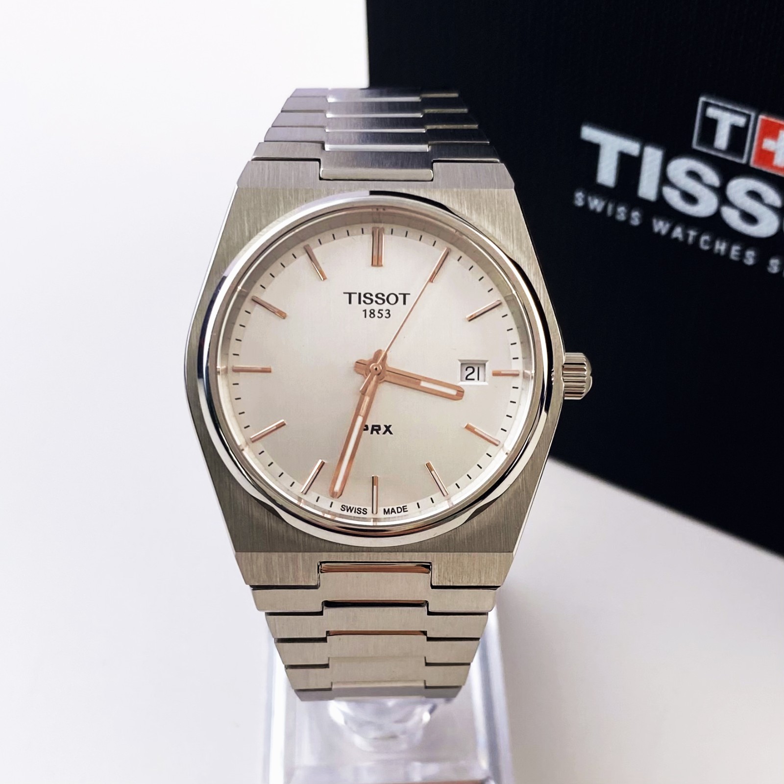 Tissot PRX Silver Dial Stainless Steel Quartz Men’s Watch T137.410.11.031.00