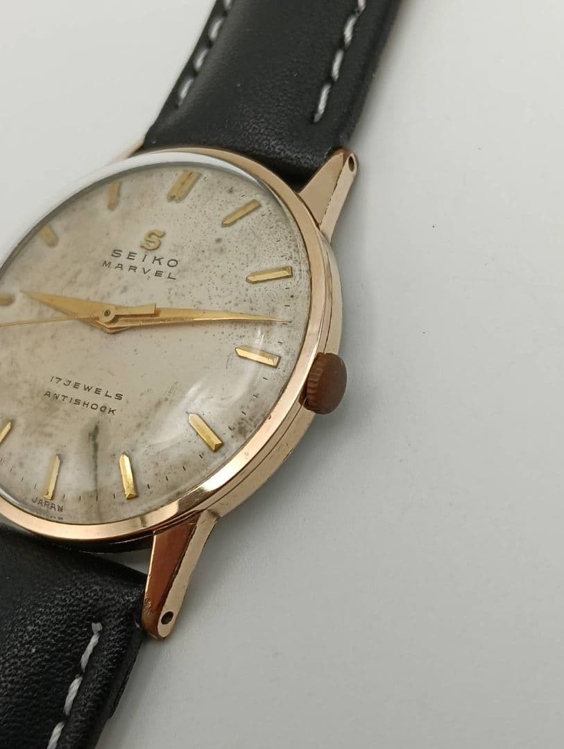 Overhauled SEIKO MARVEL 17JEWELS Manual Wind Vintage Watch