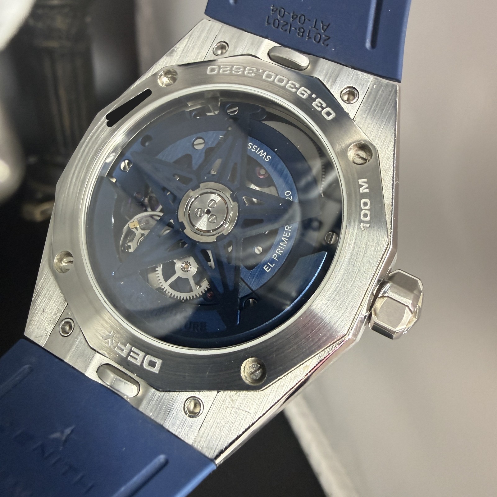 Zenith Defy Skyline Skeleton Blue 03.9300.3620/79.I001 El Primero 41mm Excellent