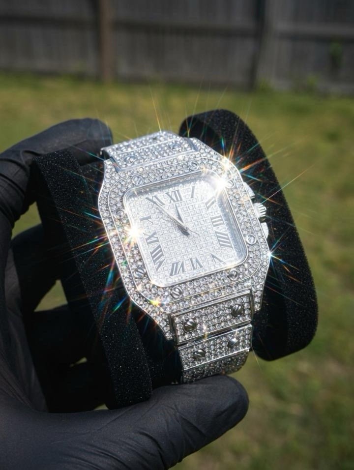 BRAND NEW 2025 Mens ICED OUT MOISSANITE/DIAMOND SIMULATED luxury Watch