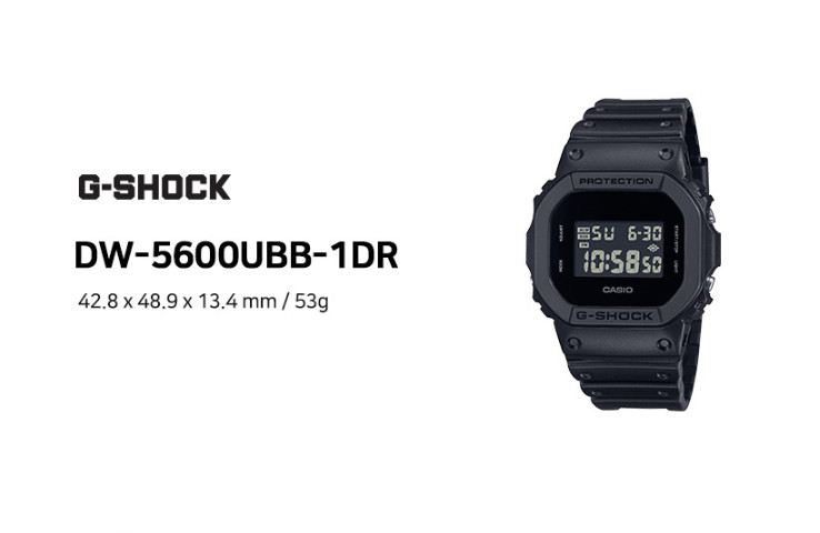 CASIO G-SHOCK DW-5600UBB-1DR All Black Digital Watch Matte Finish New