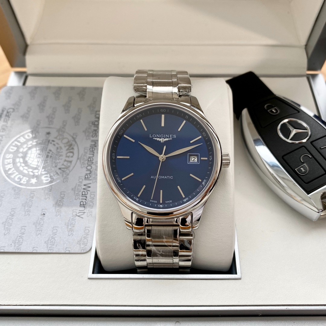 Longines Automatic Blue Dial Men’s Watch Stainless Steel Sapphire NEW