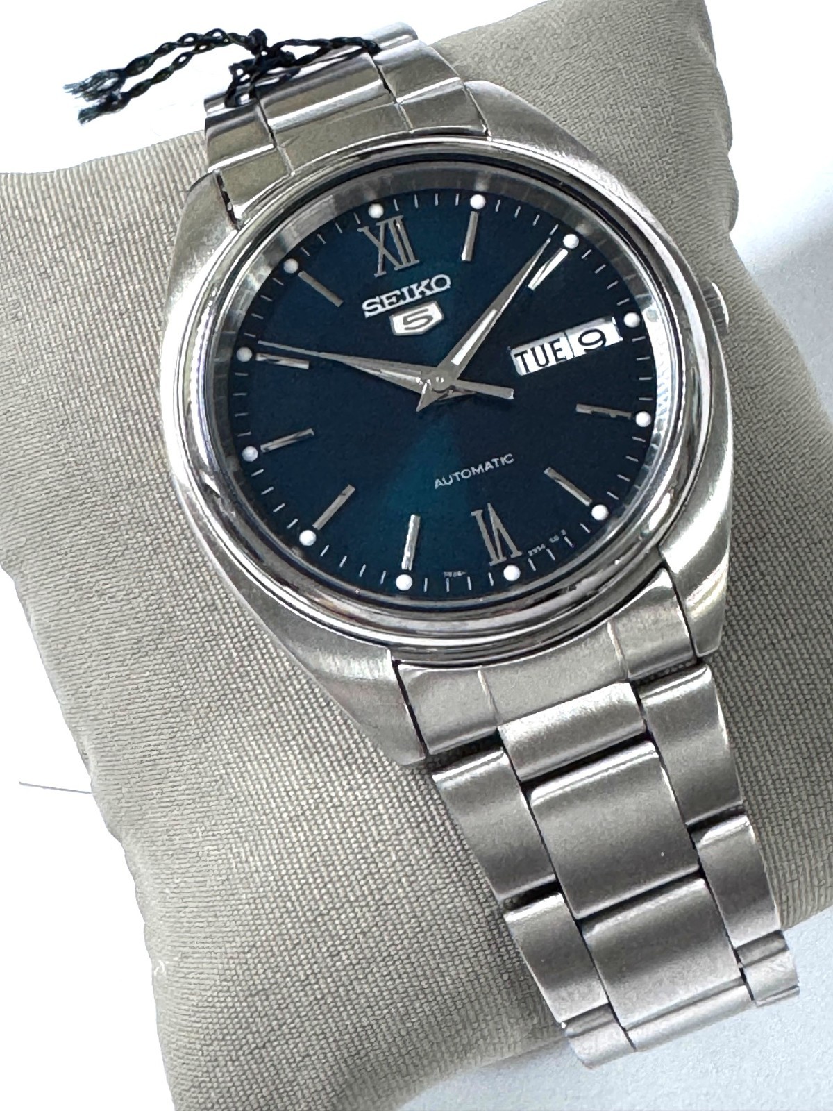 Seiko 5 Automatic SNXA21 SNXA21K1 Day Date Green Dial Steel Watch