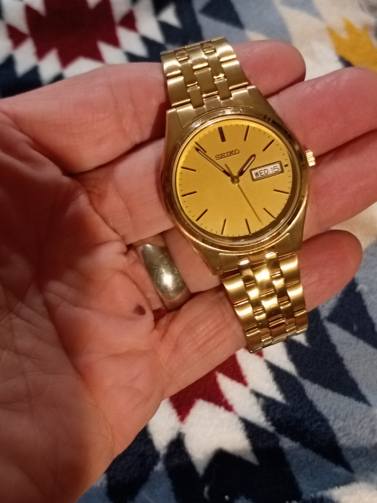 Seiko 7N43-919M All Gold Day Date, Vintage Seiko President!!!