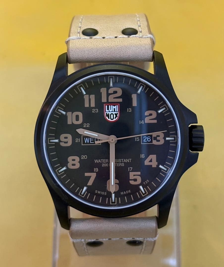 Luminox Atacama Field 1920 Day Date Watch 20cm 7.87in Quartz 200m Rare Working