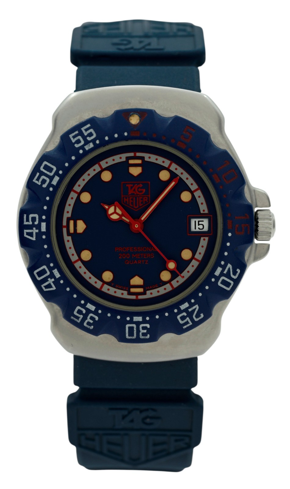 Tag Heuer 35mm Formula 1 Blue/ Red/ Silver Swiss Quartz SS Watch! Ref: WA1210!