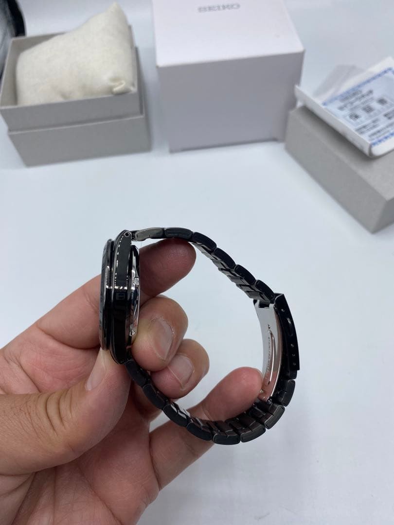 SEIKO5 Automatic 7s26-02t0 Black Day-Date all accessories included