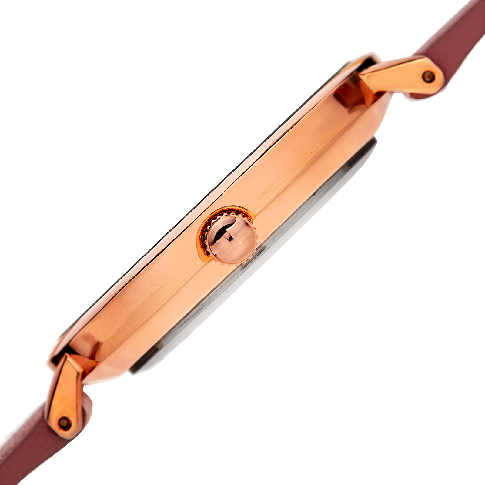 Women’s August Steiner AS8187PK Two Hand Quartz Genuine Leather Strap Watch