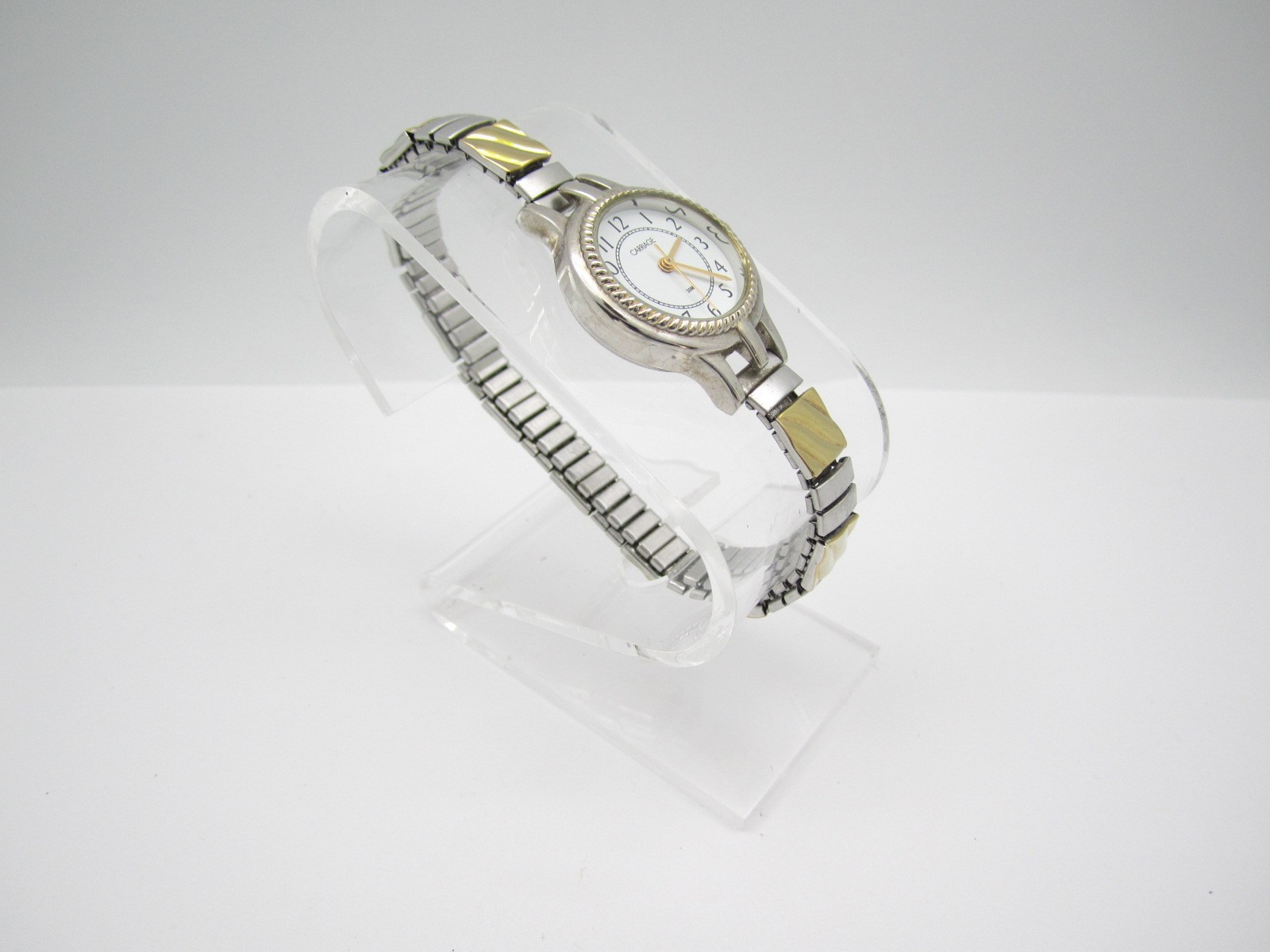 Women Carriage Quartz WR Analog 30mm Round Watch (H924) «New Battery»