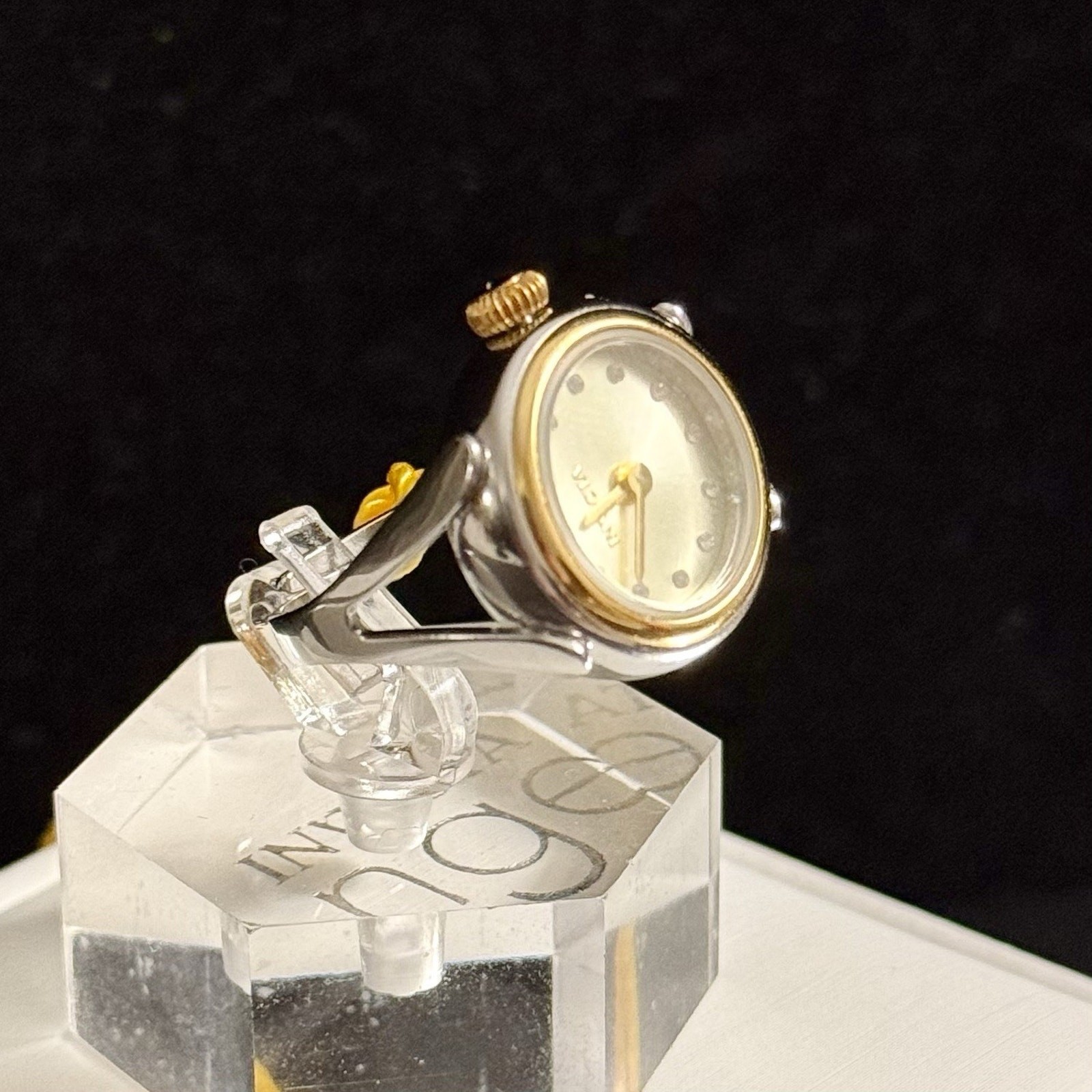 Invicta Angel Women’s Ring Watch 17.5mm, Two Tone (48576) $199 MSRP-NEW IN BOX