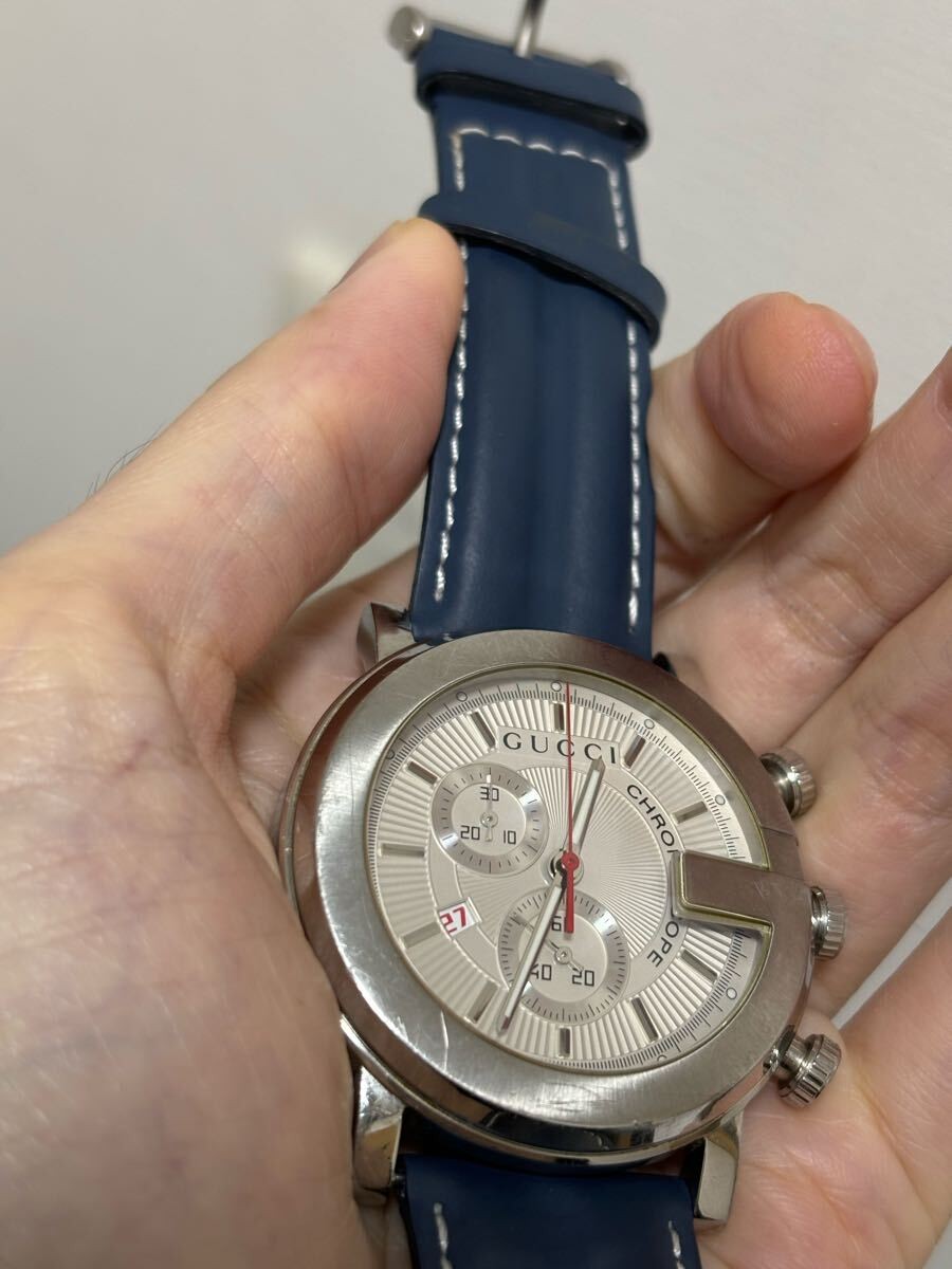 GUCCI G Chrono 101M White Silver Men’s Quartz Watch