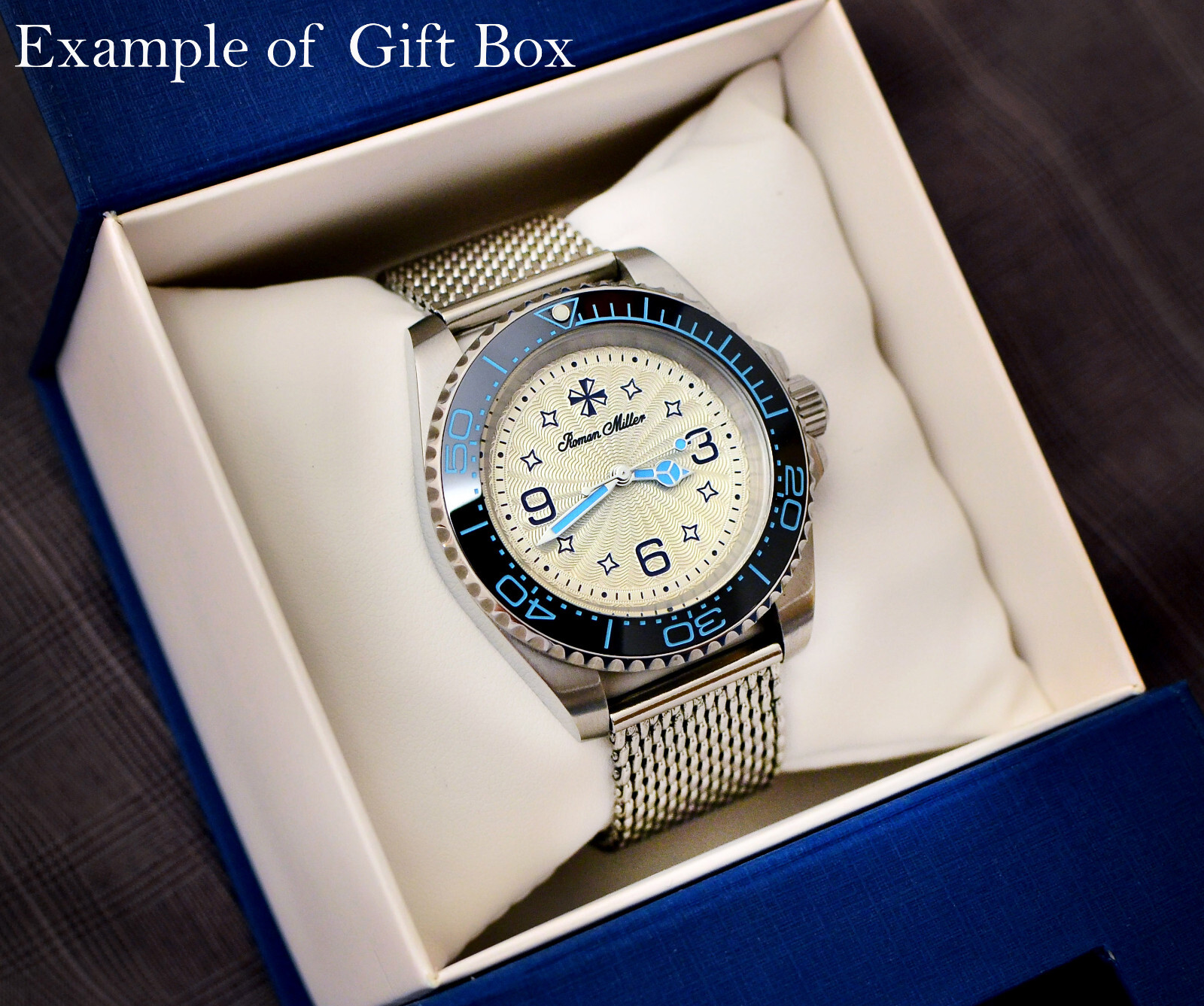 Men’s Diver Watch Automatic Custom Made Watch Sapphire Glass Engraved watch