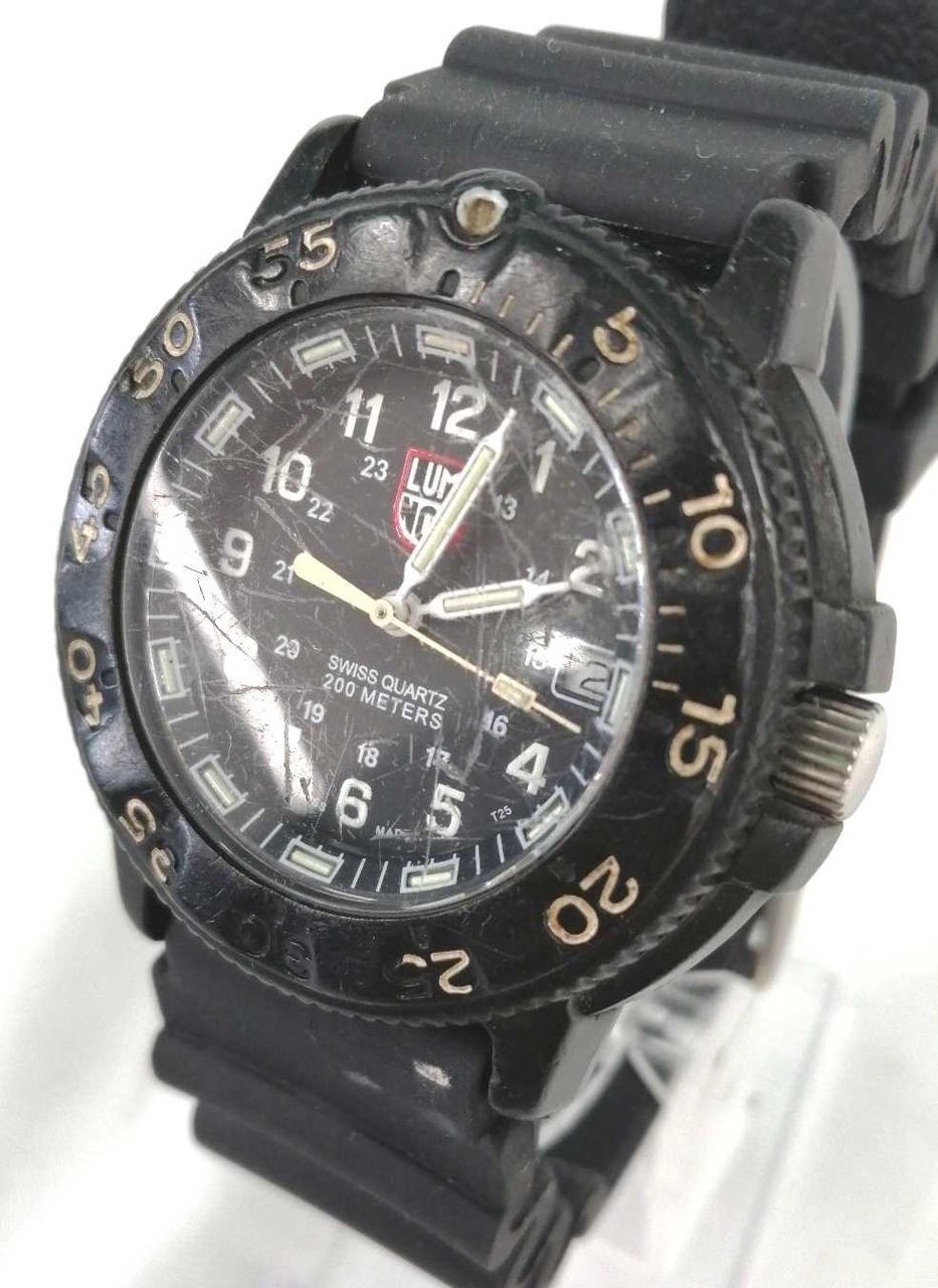 LUMINOX Original Navy SEAL Series 3000/3900 Swiss Quartz Rubber Strap Pre-owned