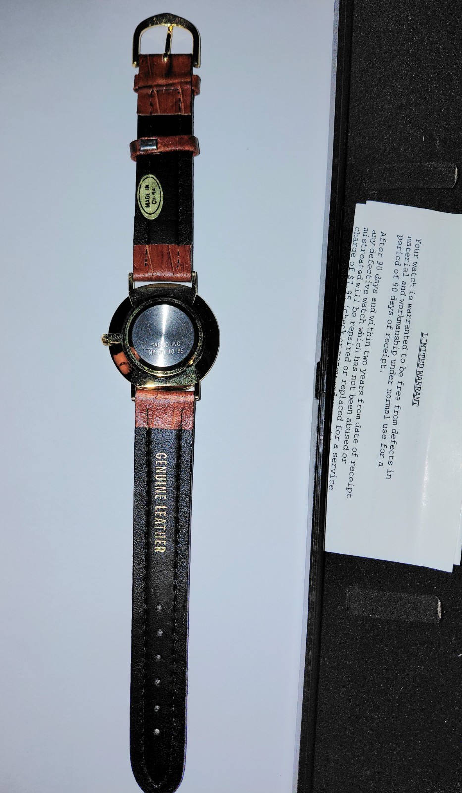 Vintage 1993 Kellogg’s Tony the Tiger Gold Tone Watch By Sasco NEW