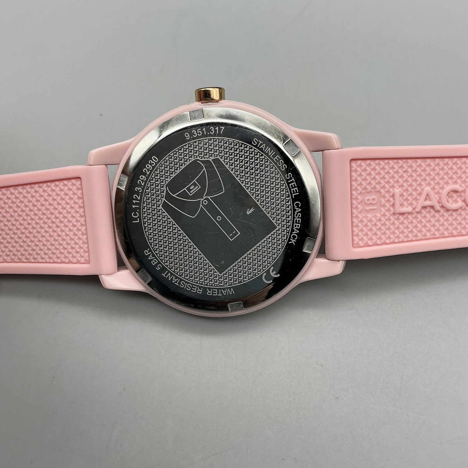 Lacoste Monochrome Womens Watch 36mm Pink Silicone LC.112.3.29.2930 New Battery