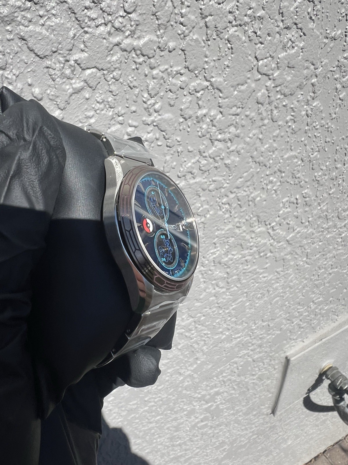 SEIKO Pokemon SBPY162 Blastoise Watch Limited Edition 700 Solar Chronograph Blue