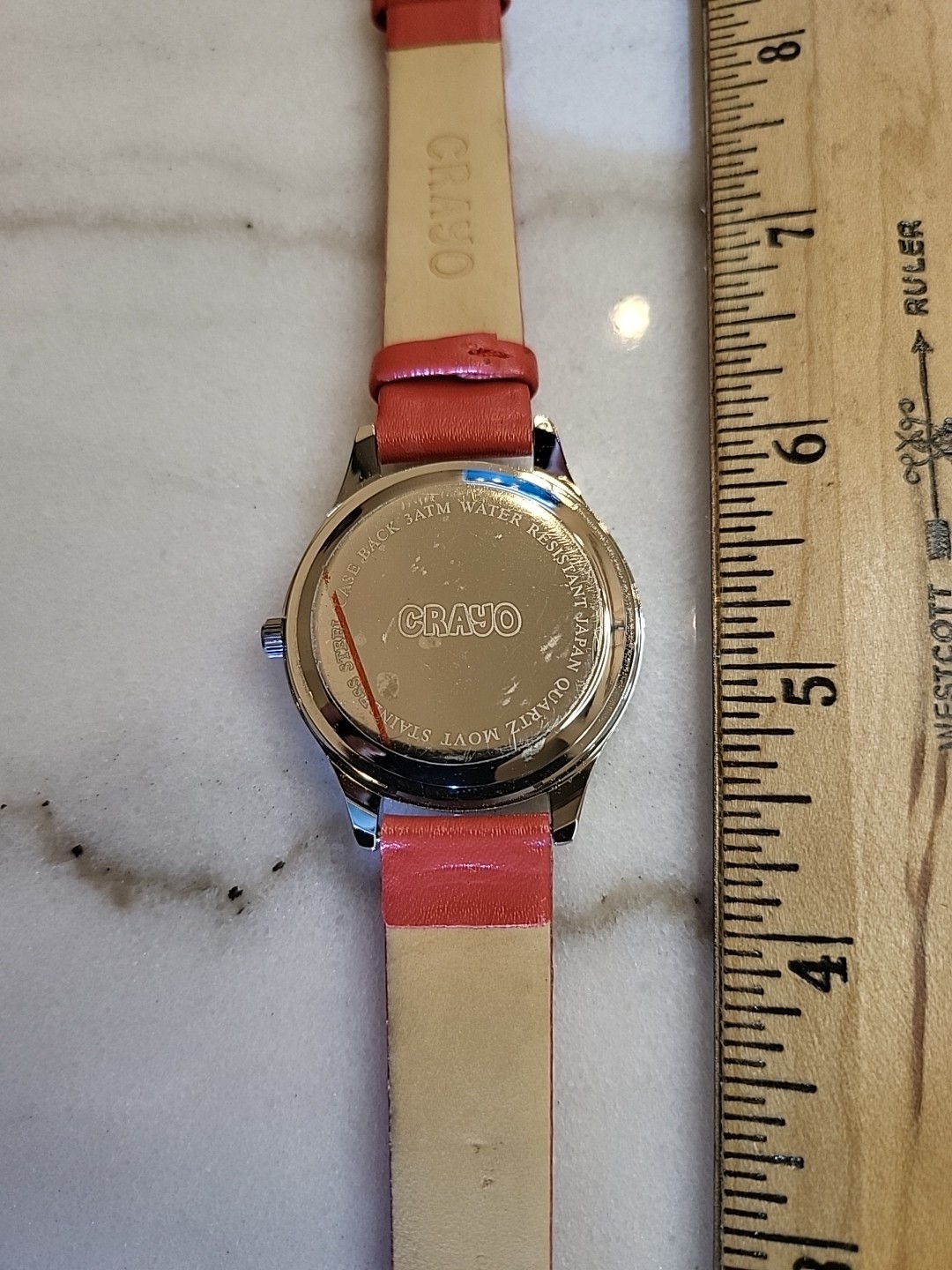 Crayo Crazy For Pastels Silver Tone Case 36 mm Band Watch Fits Up To 8″ Wrist