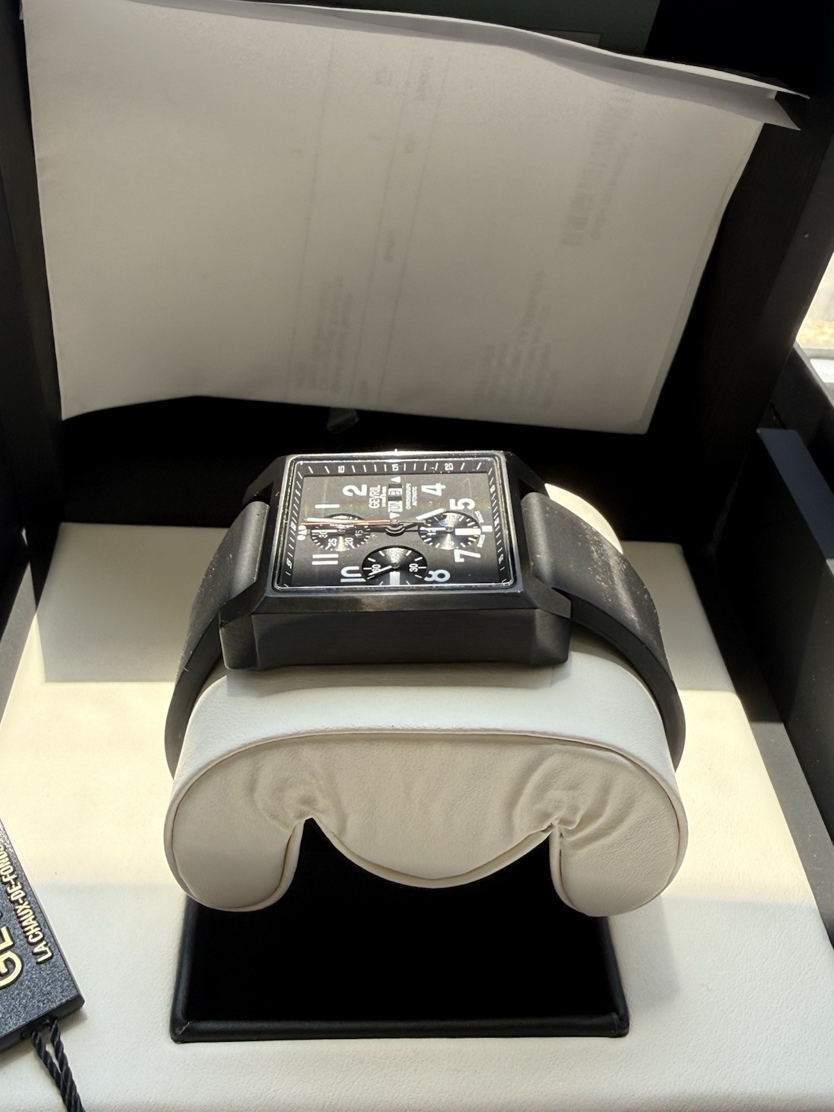 Gevril Men’s 44702 Herald Square Swiss Automatic ETA 7750 Chronograph Date Watch