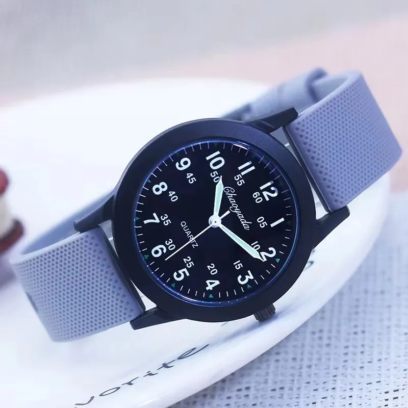 Children Boys Girls 60 Minute Scale Quartz Wristwatches Junior High