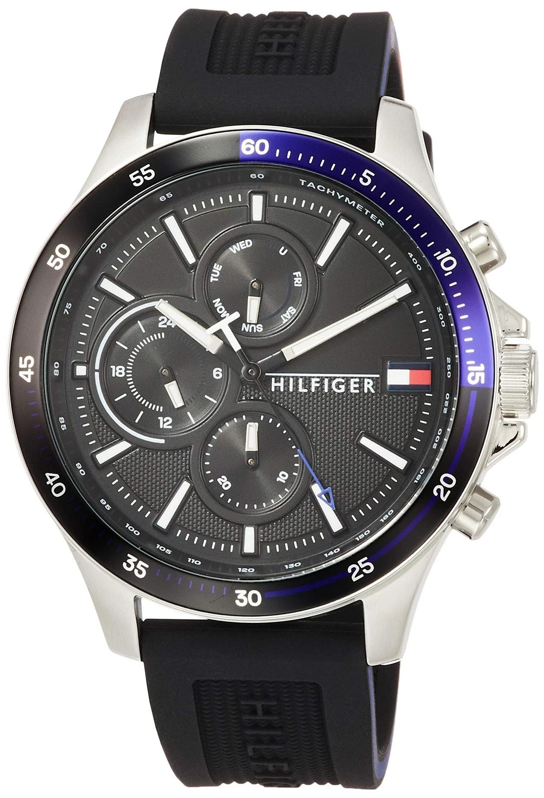 TOMMY HILFIGER Bank 1791724 Black Dial Men’s Watch 46mm
