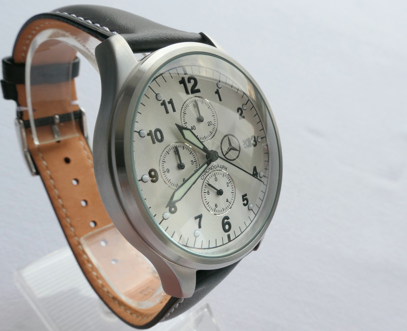 Mercedes Benz Classic Racing Driver Pilot Car Accessory Sport Watch Chronograph
