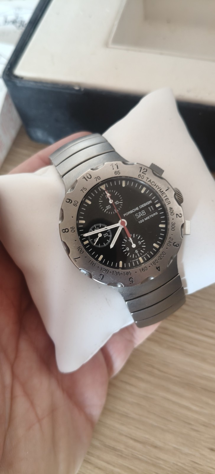 PORSCHE DESIGN ETERNA AUTOMATIC CHRONOGRAPH 6500.10 TITANIUM 41mm BOX & PAPERS