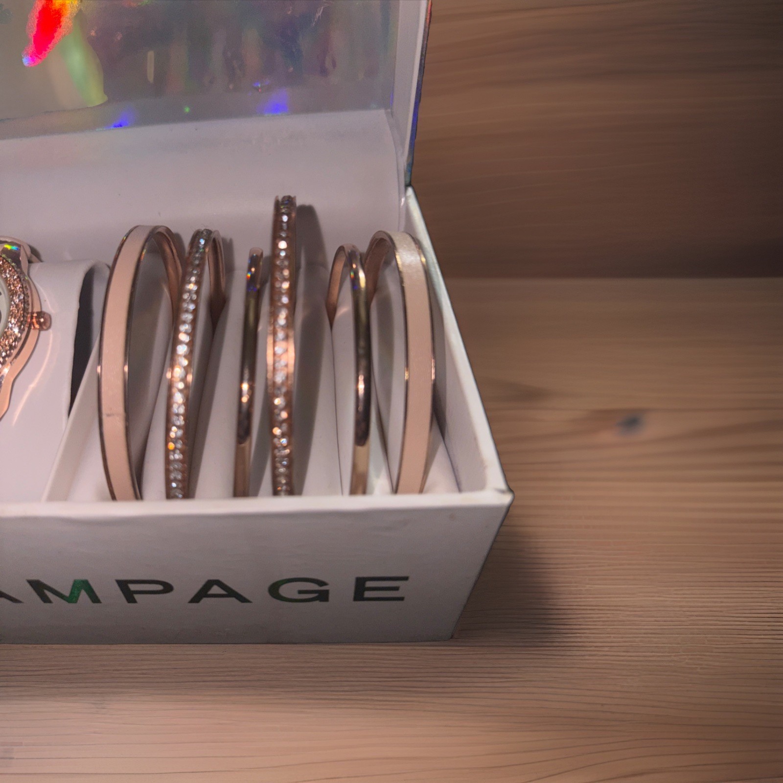 Rampage Watch with 6 Cute Bracelets for Women