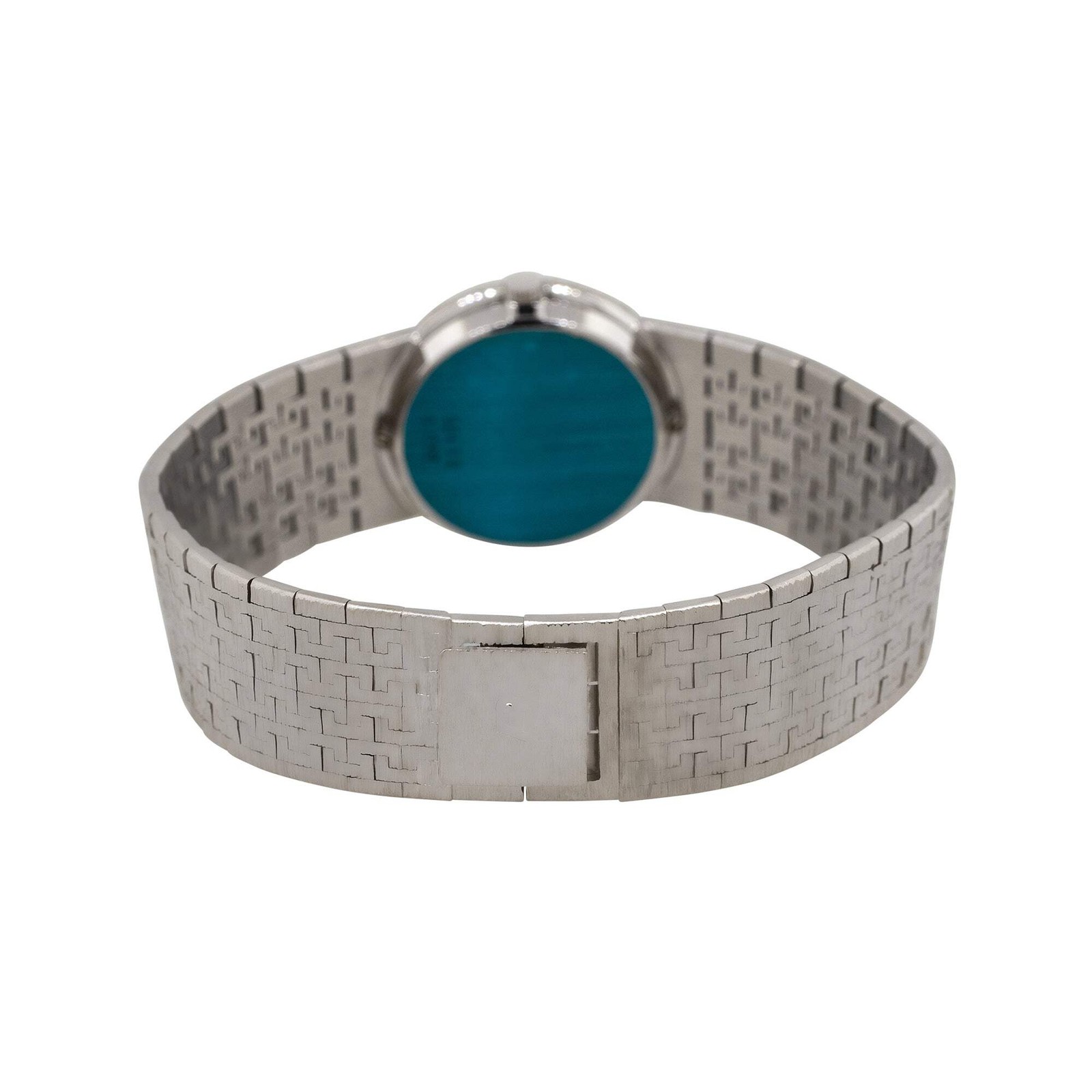 Piaget 924B2 18k White Gold Jade Dial Diamond Ladies Watch