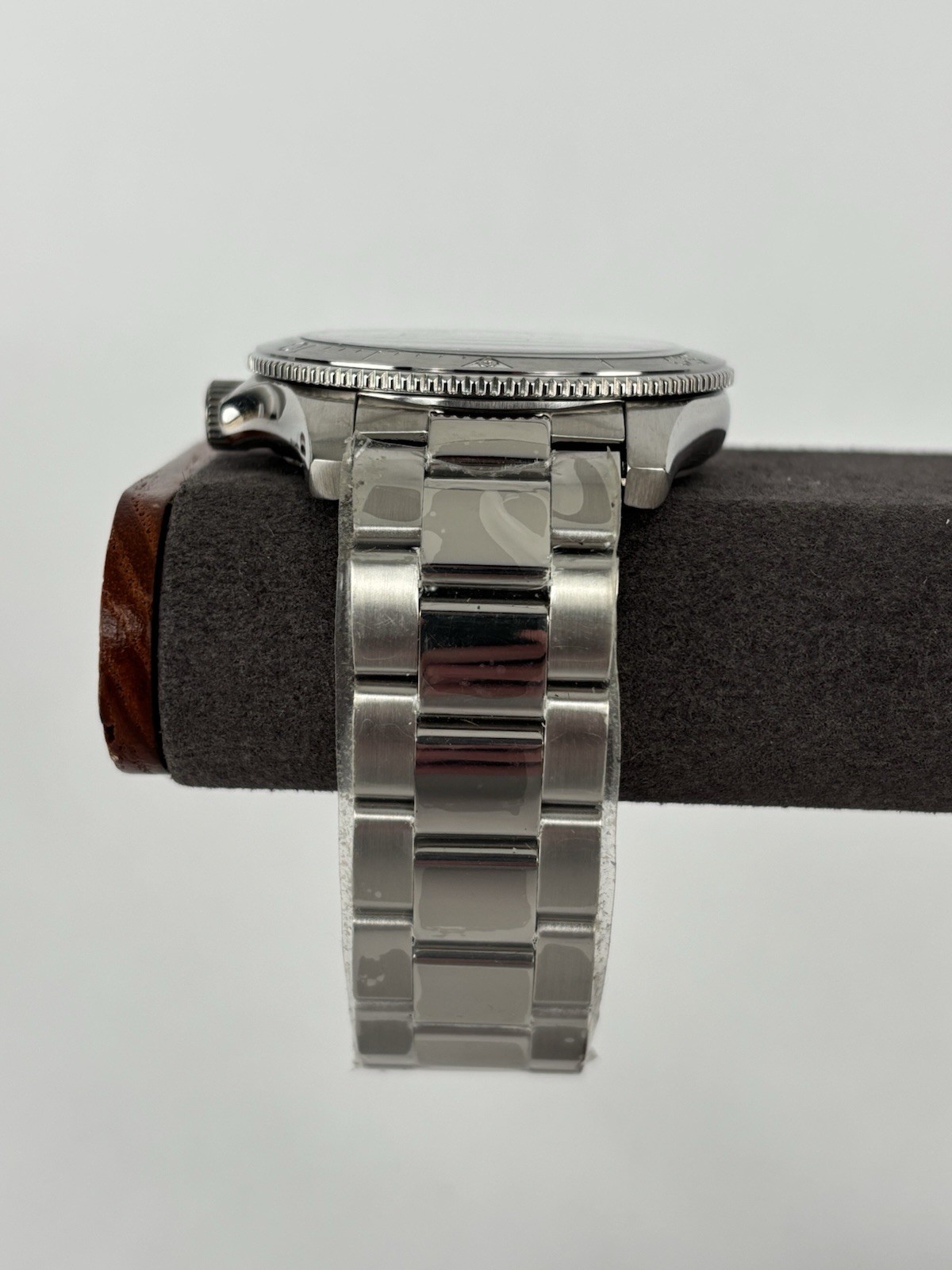 Fossil PR-5432 43mm Black Dial Rotating Bezel Date Watch w/Bracelet &New Battery