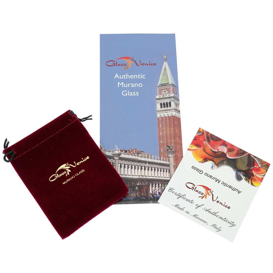 GlassOfVenice Murano Glass Millefiori Bangle Watch – Silver Clear Multicolor
