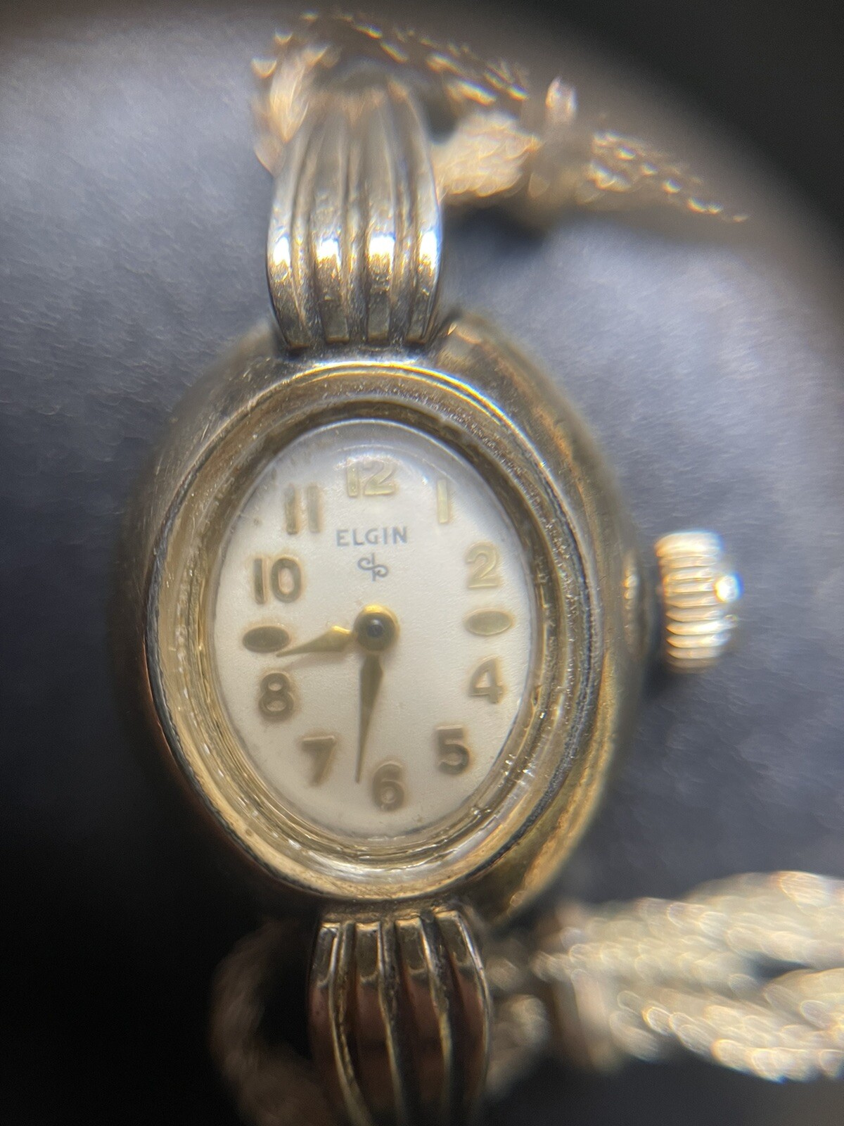 ELGIN Vintage Women watch w10krgp bezel 17 Jewels  finesse usa 1/20 10k GF Band