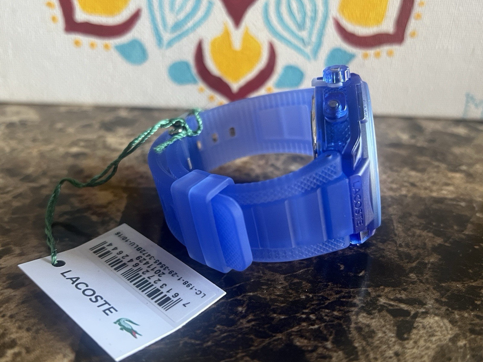Lacoste LC33 Analog & Digital Blue Silicone Strap Men Watch 45mm 2011429