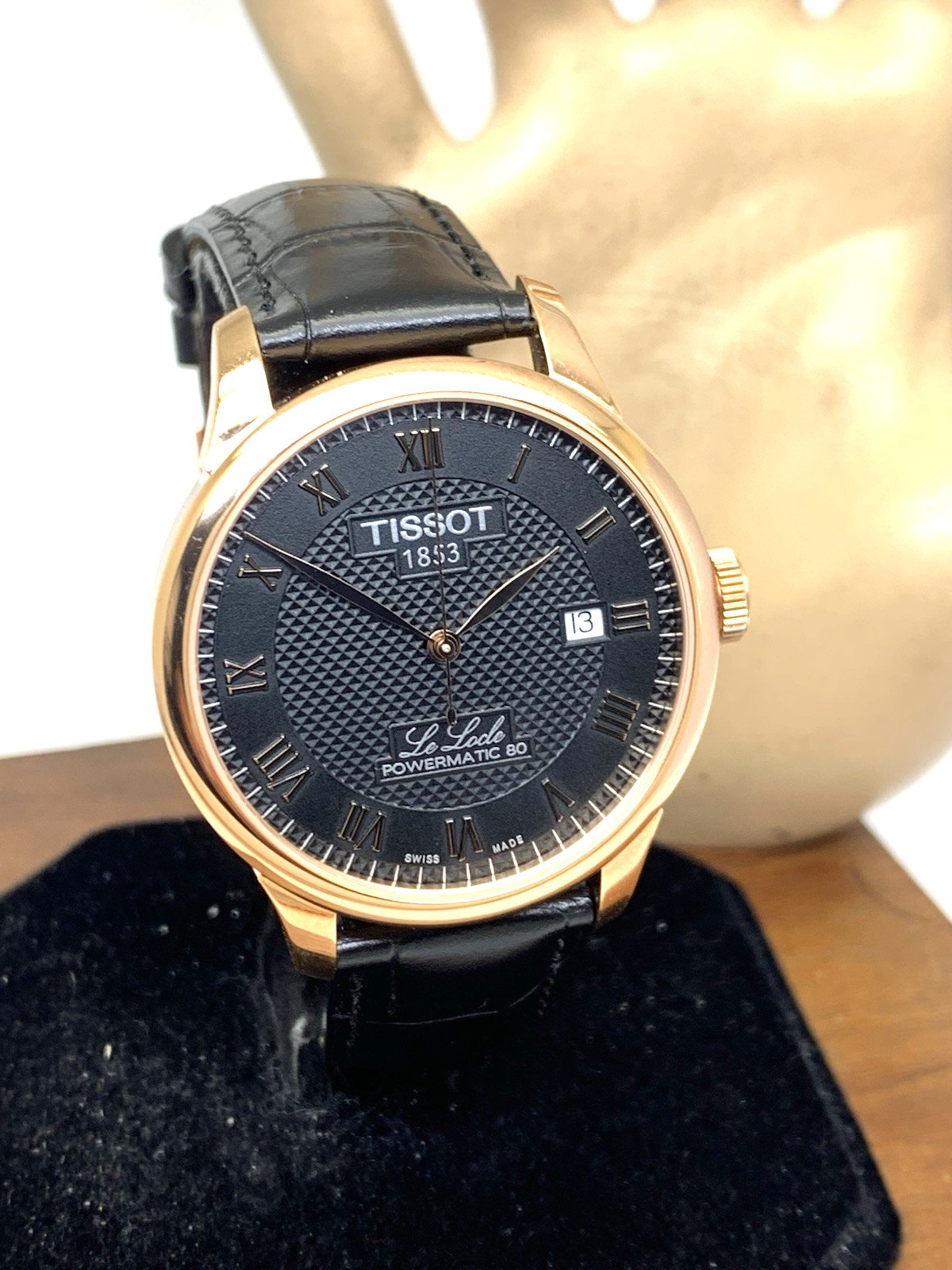 Tissot Men’s Watch Powermatic 80 Swiss Automatic 39mm Black Dial T0064073605300