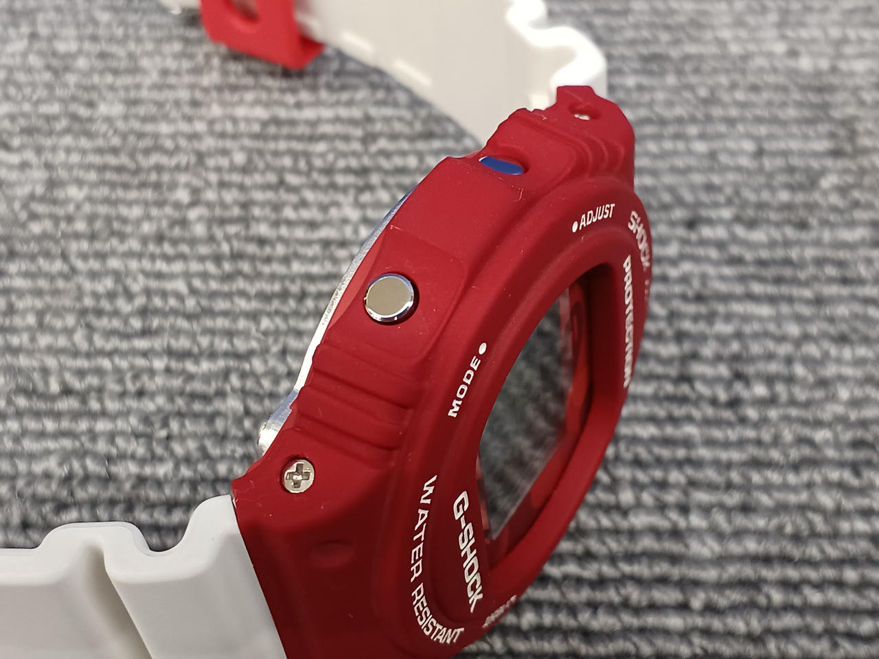 CASIO G-SHOCK x A BATHING APE DW-5750E Wristwatch Red White Quartz Japan Working
