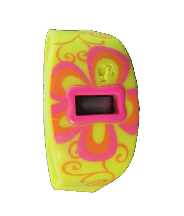 KELLOGG’S CEREAL «THINK PINK» NEON YELLOW CHILDREN’S BRACELET DIGITAL WRISTWATCH