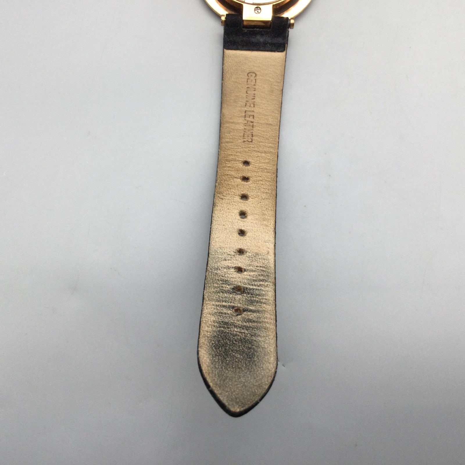 Sophie And Freda Watch Womens 36mm Black Dial Gold Leather Strap New Battery