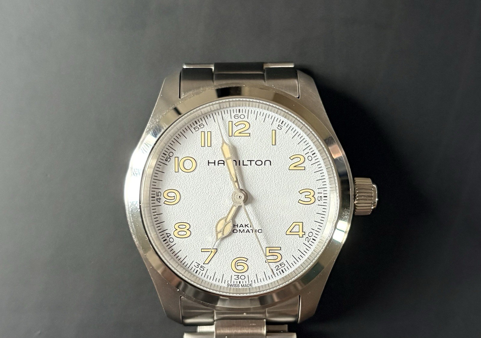 Hamilton Khaki Field Murph 38mm Automatic White Dial Box and Papers