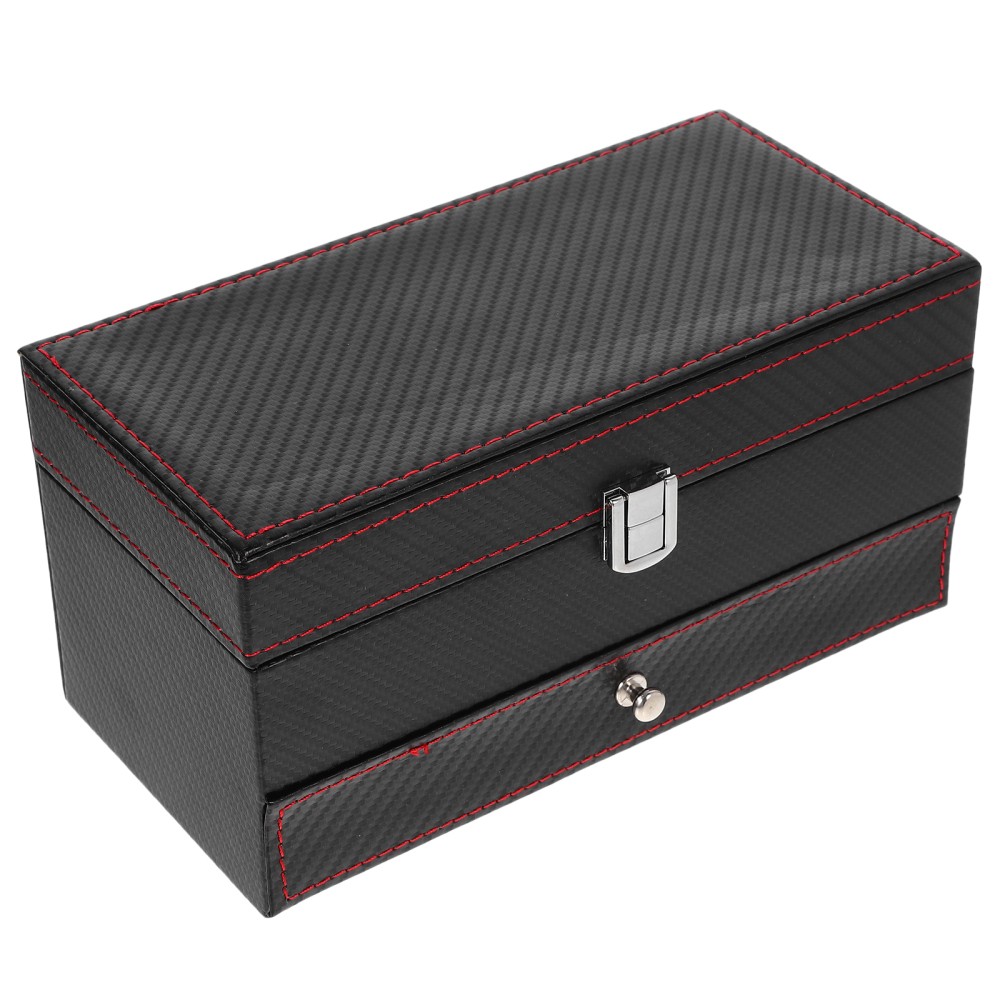 Moisture Proof Watch Display Box Black Home Use 1Pcs 8.8×4.2×4.3in
