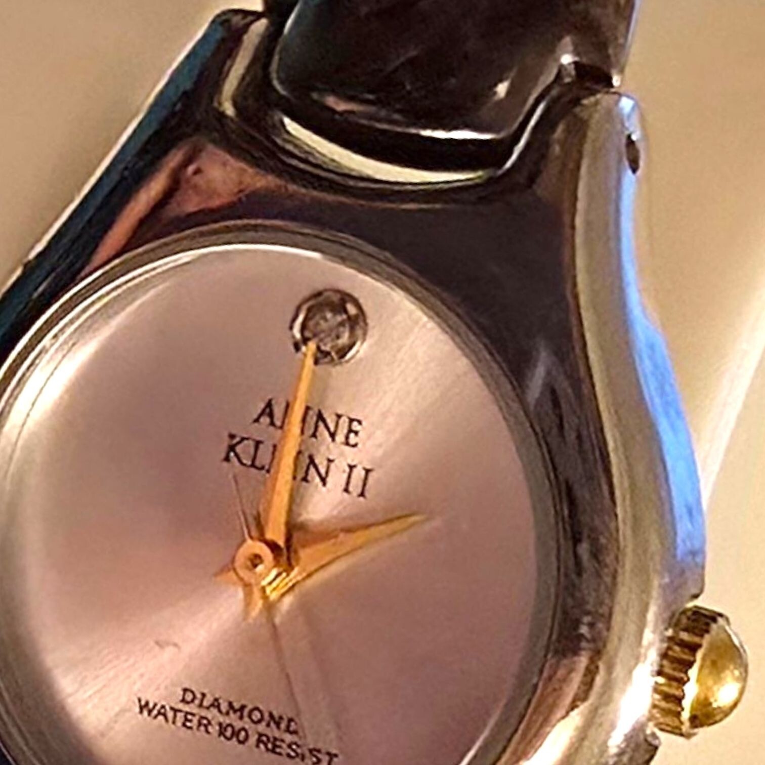 Anne Klein II Women’s Watch Silver-Tone Diamond Accent Water Resistant (C100)