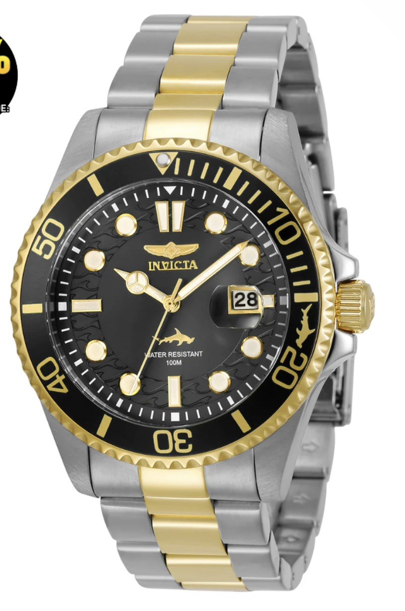 30023 Invicta Pro Diver Currentwave Men’s Watch – 43mm. Steel, Gold