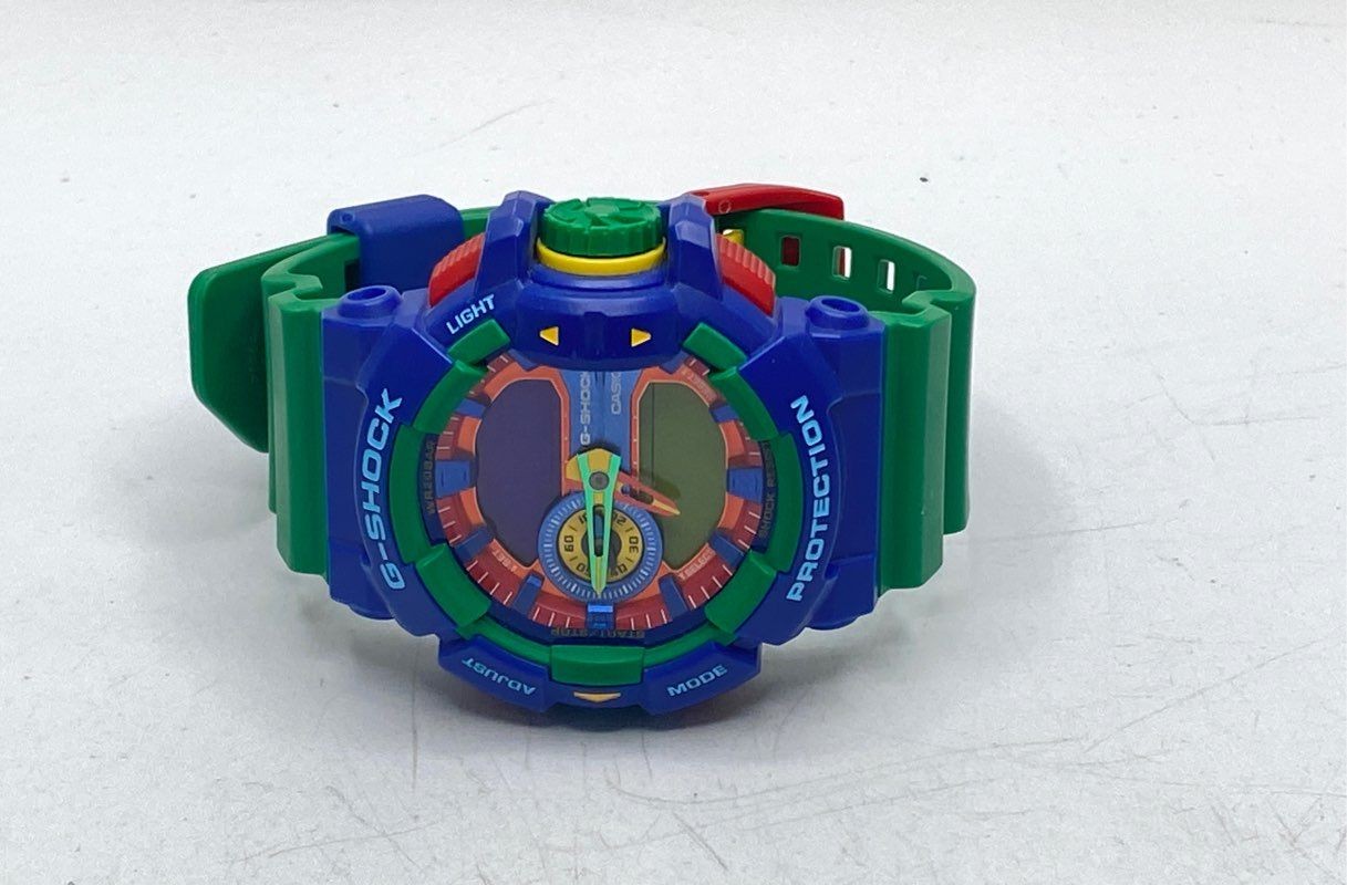 Casio G-Shock GA-400 Hyper Colors Blue Green Analog Digital Men’s Watch