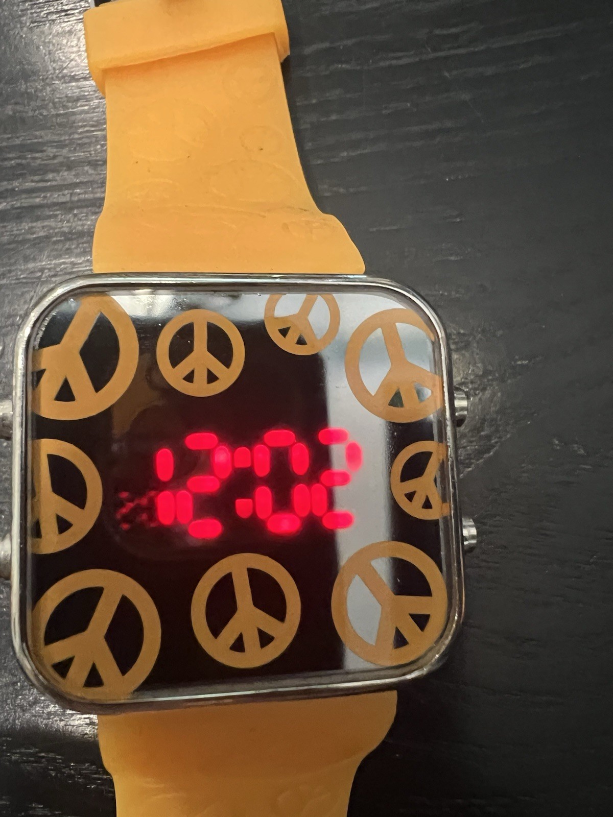 ✌️ Vibrant Peace & Love Digital LED Watch