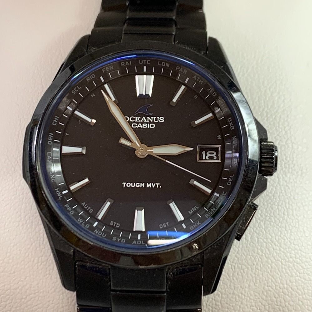 CASIO Oceanus OCW-S100B-1AJF Manta Titanium Black IP Radio Solar Men’s JP