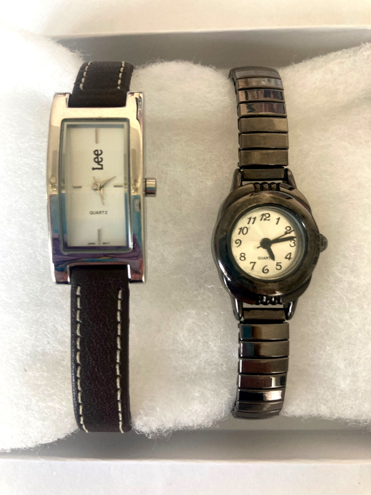 Vtg Watch Lot of 2-Lee Brand + 1 /New Batteries See Pictures READ