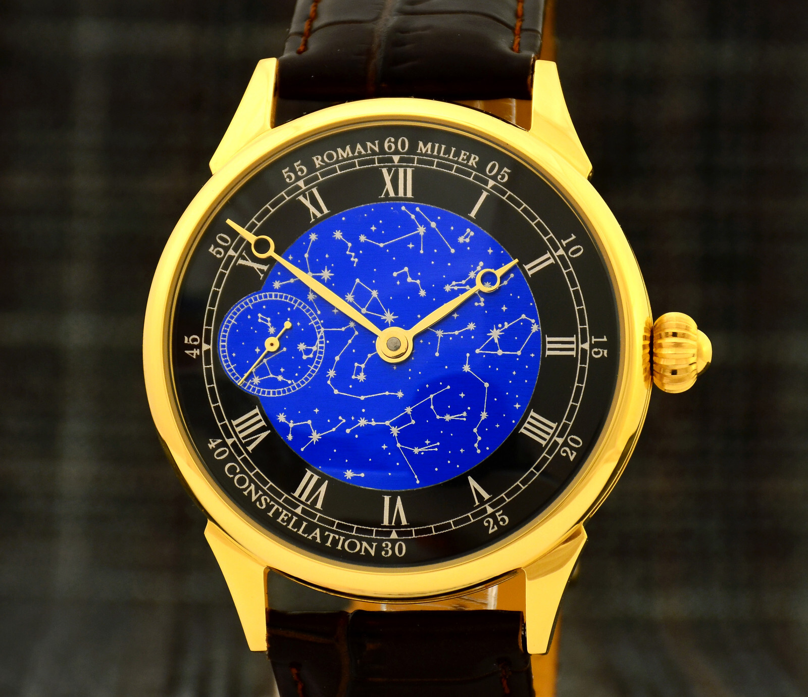 Men’s watch Gold watch Constellation Map of Stars Mans gift for Space Lover