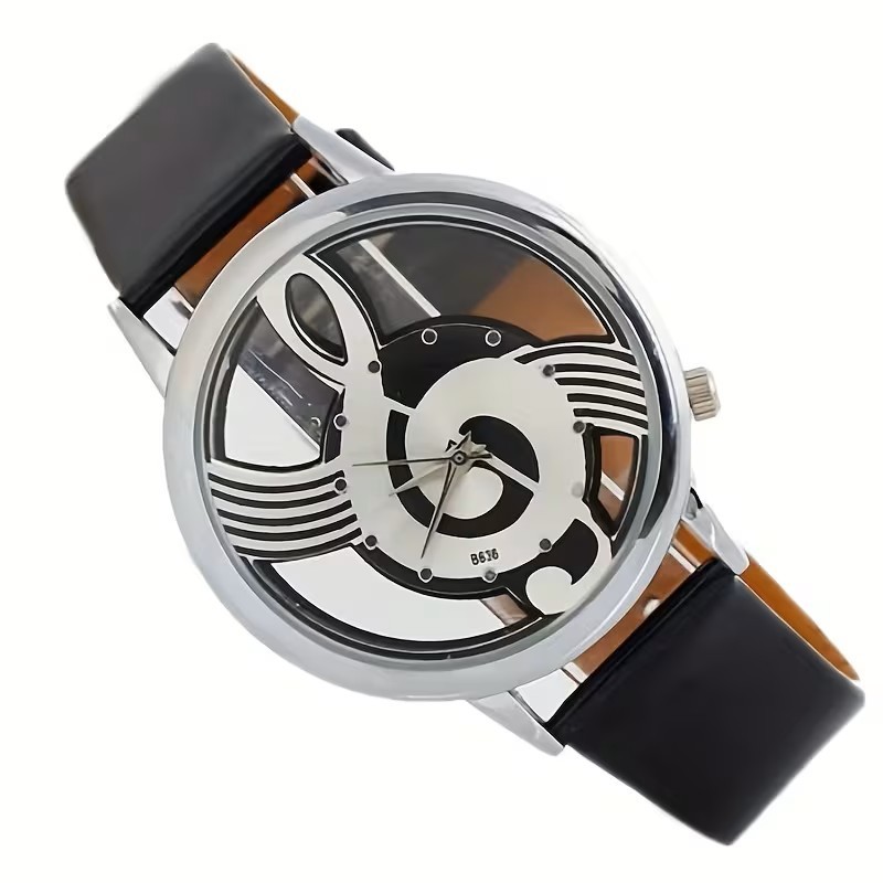 Music Note Watch Treble Clef Dial Quartz Wristwatch Fashion Hot Gift Unisex