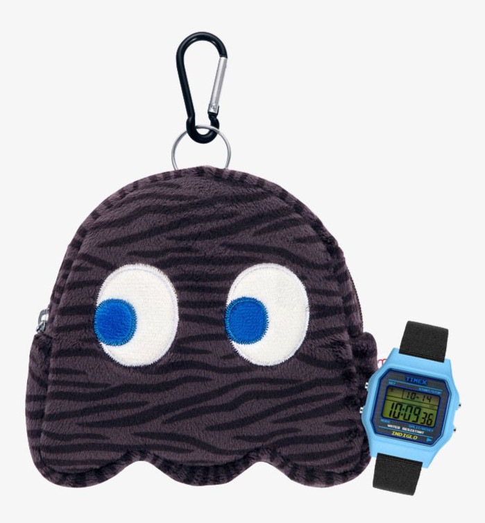 TIMEX x PAC-MAN Collaboration TW2V94100 Classic Digital Watch 34mm NICI Pouch