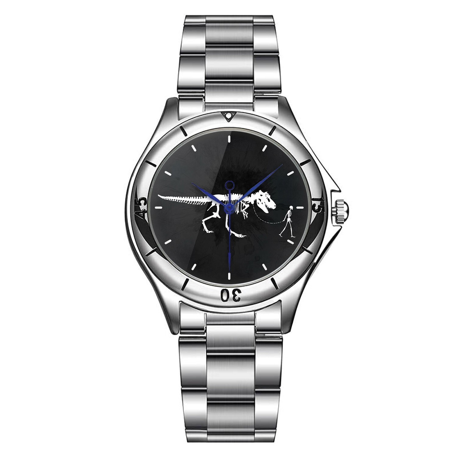 T-Rex Fossil Watch, Fun Dinosaur Walking Design, Unique Gift for Dino Lovers
