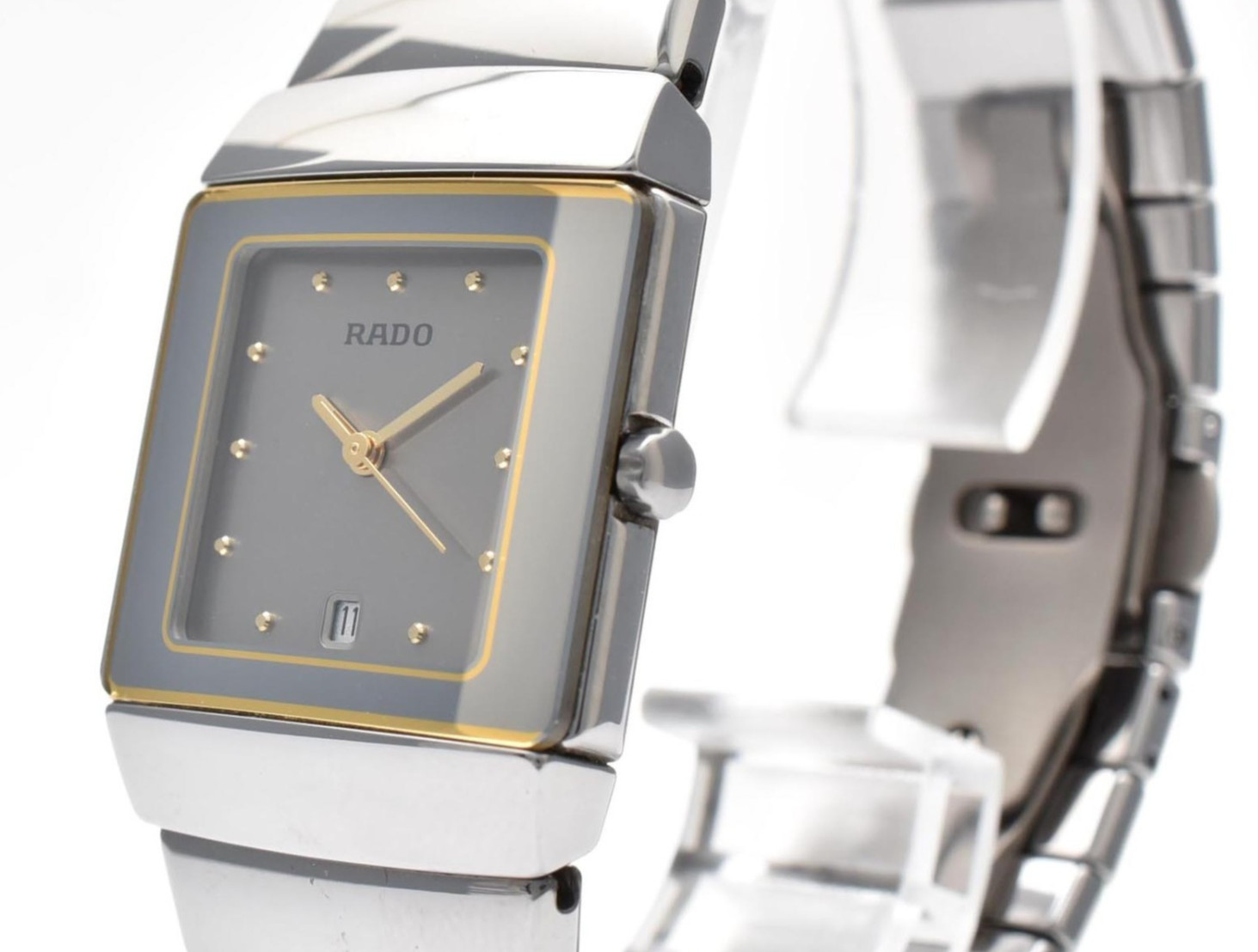 Rado Diastar 111.0333.3 Date Ceramic Quartz 26mm Women’s Watch JAPAN