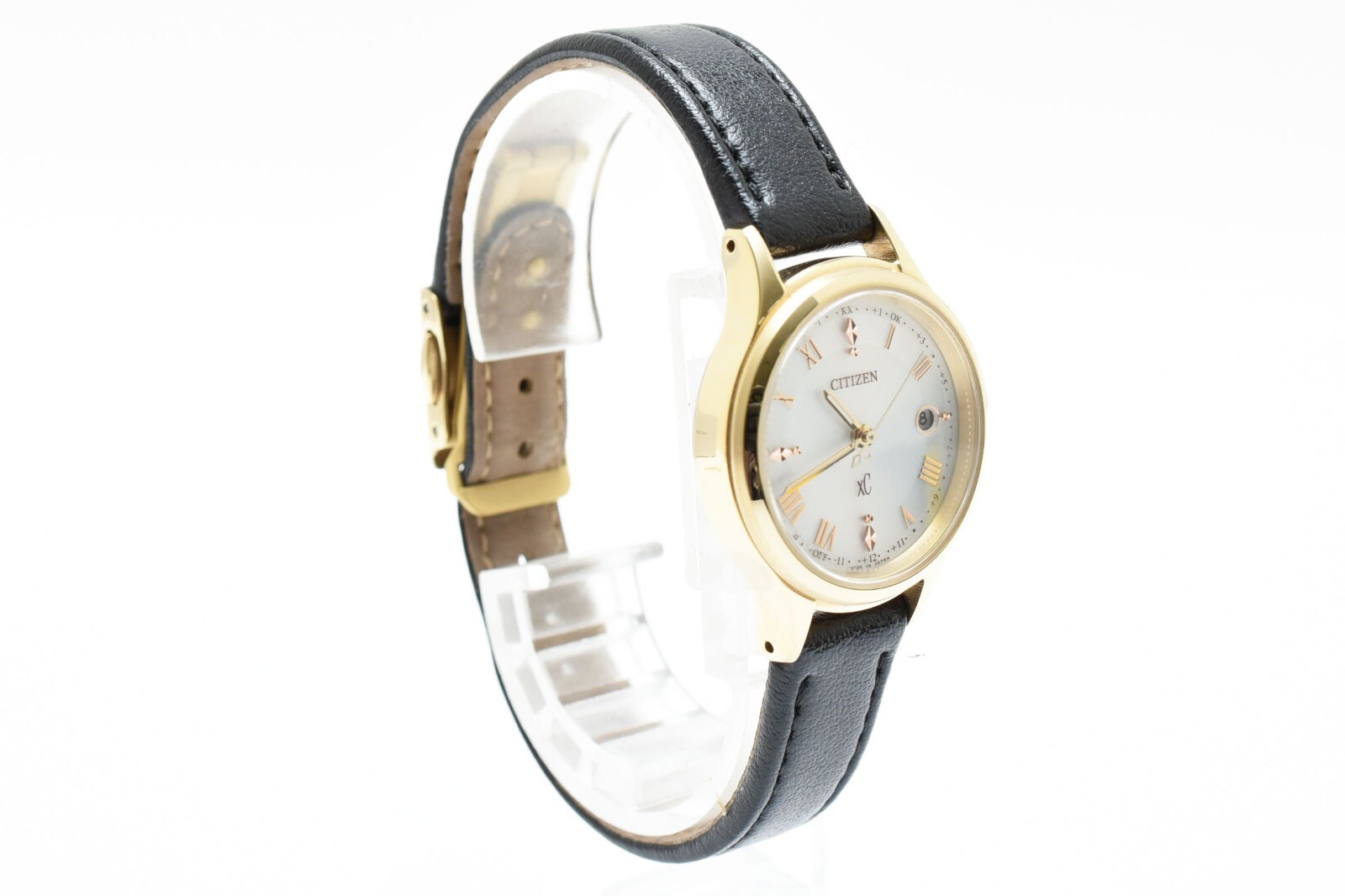 [ MINT w/Box ] Citizen Crosssea XC Eco Drive Radio H060-005VS04 Titan Gold JAPAN